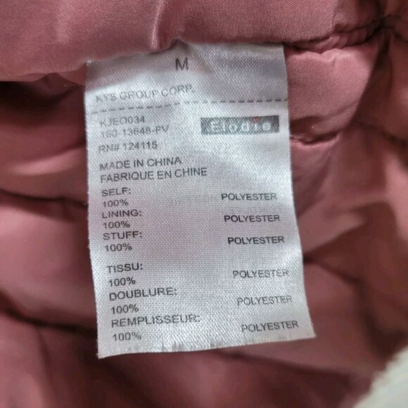 Elodie Girl Soft Faux Fur Coat Pink Hooded Size Medium 10-12 Fuzzy Fleece Winter - Picture 7 of 7